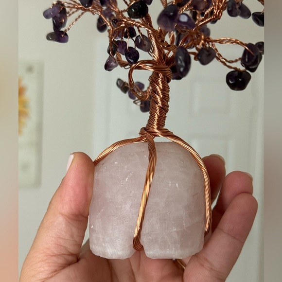 Rose Quartz and Amethyst Tree - Picture 4 of 4